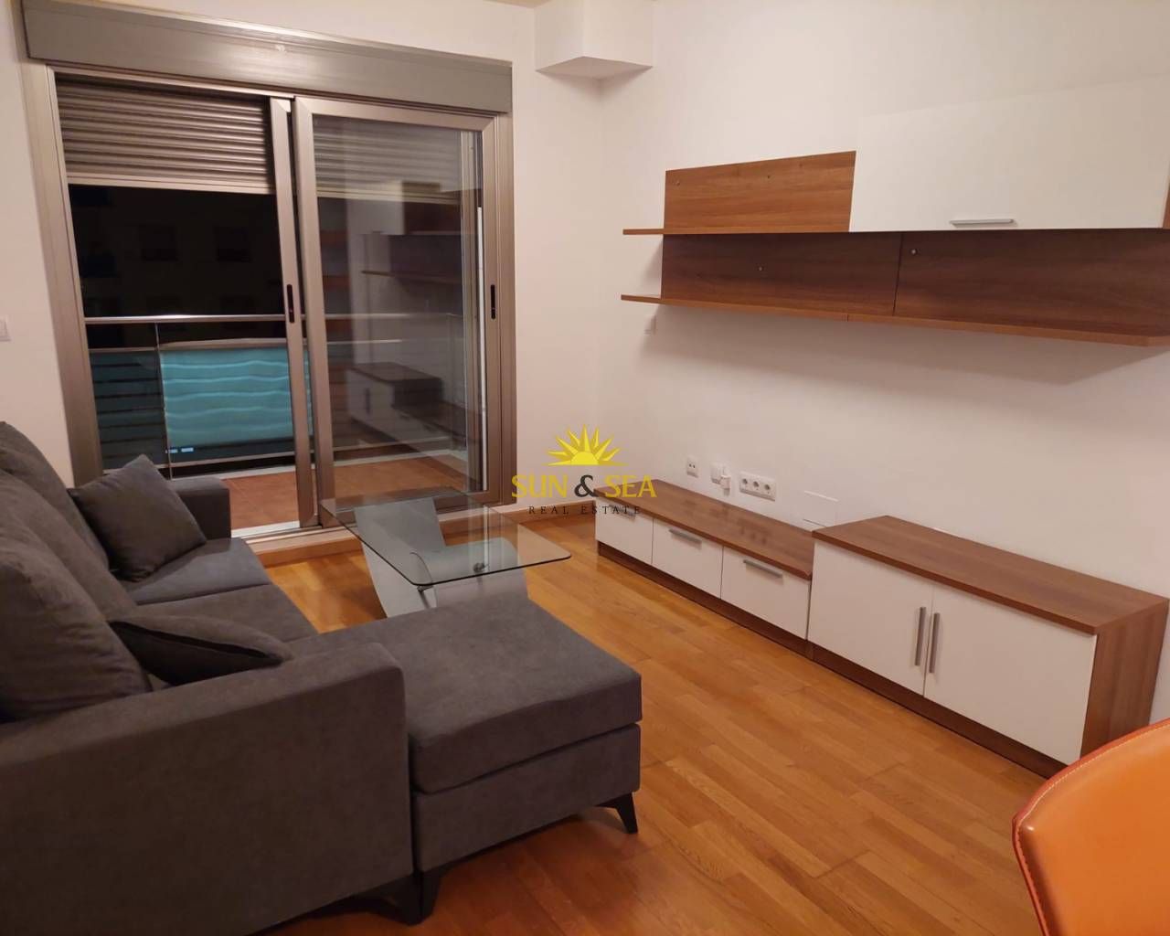 Living room of Apartment to rent in  Murcia Capital  with Air Conditioner, Heating and Furnished