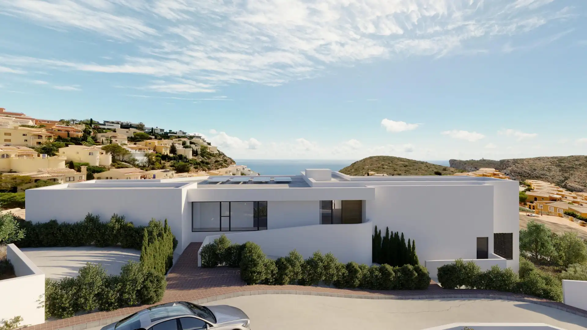 Vista exterior de Dúplex en venda en Benitachell / El Poble Nou de Benitatxell amb Aire condicionat, Terrassa i Alarma
