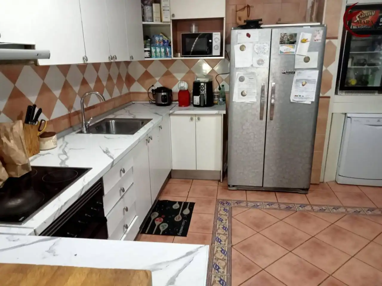 Cuina de Casa adosada en venda en Oliva amb Aire condicionat, Calefacció i Terrassa