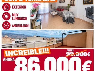 Piso con ascensor en venta en El Ejido Ciudad