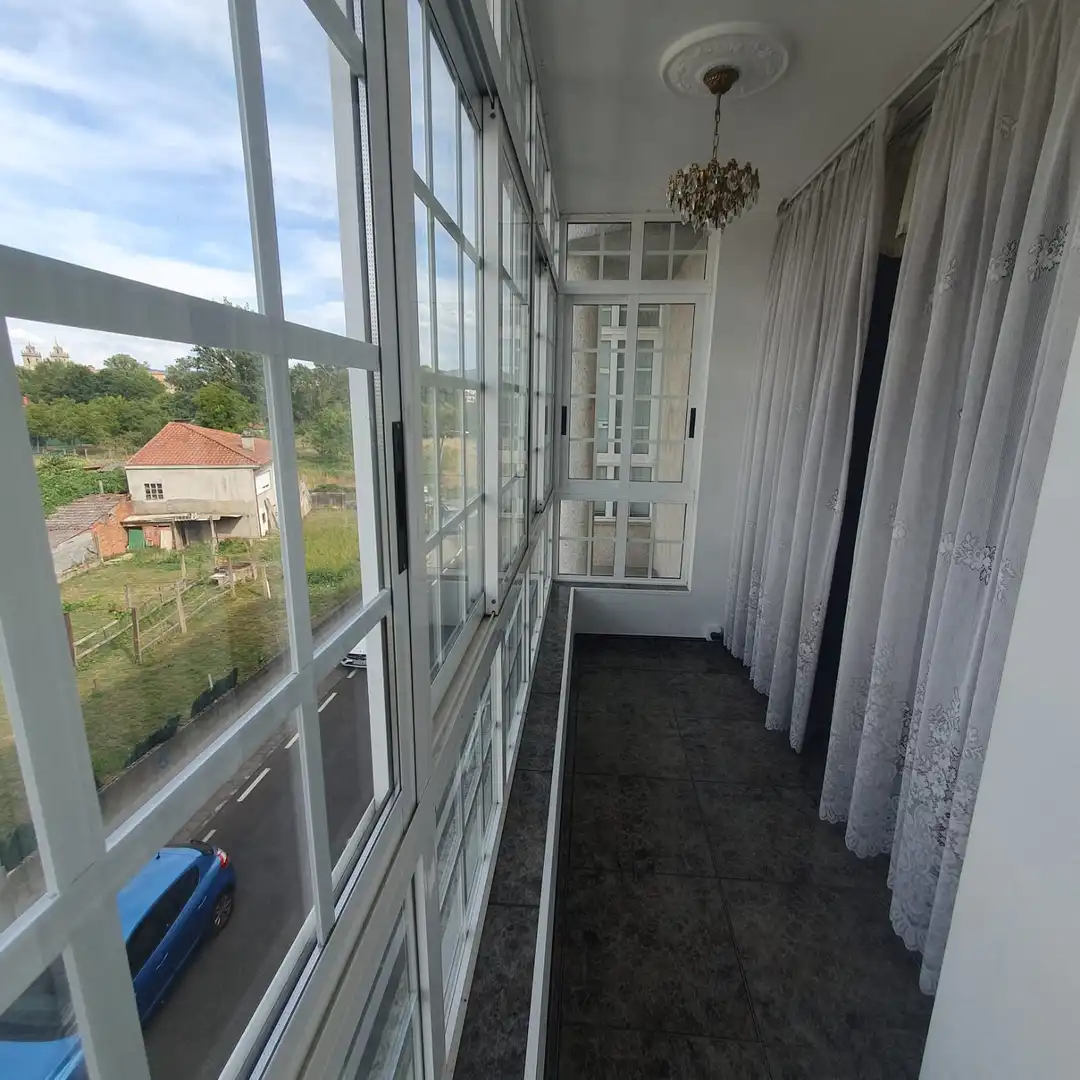 Balcony of Flat for sale in Monforte de Lemos  with Heating, Parquet flooring and Terrace