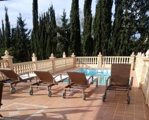 Terrassa de Finca rústica de lloguer en Binissalem amb Terrassa i Piscina