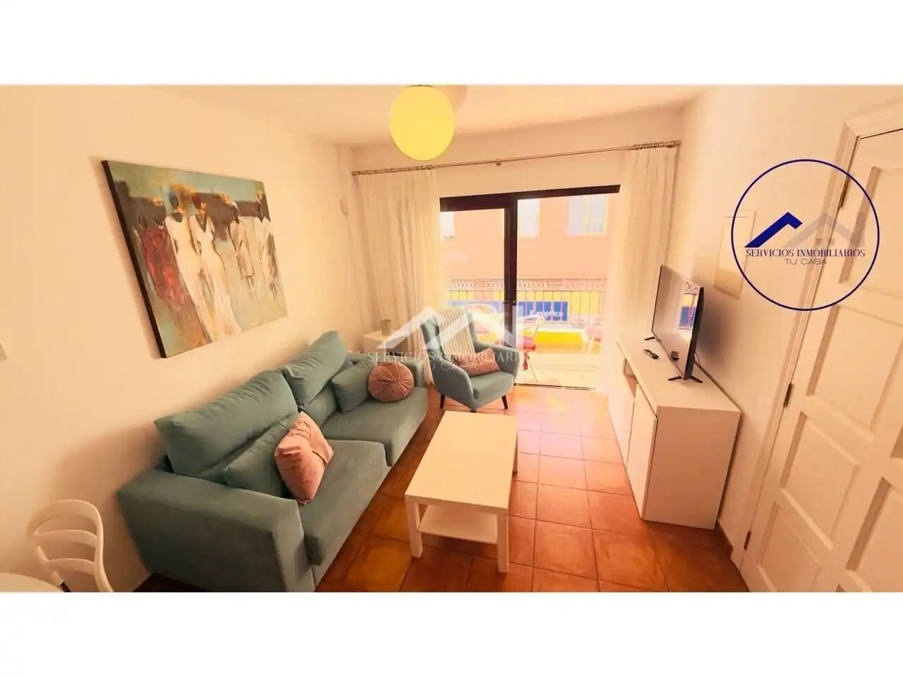 Living room of Flat for rent in Guía de Isora  with Furnished and Balcony