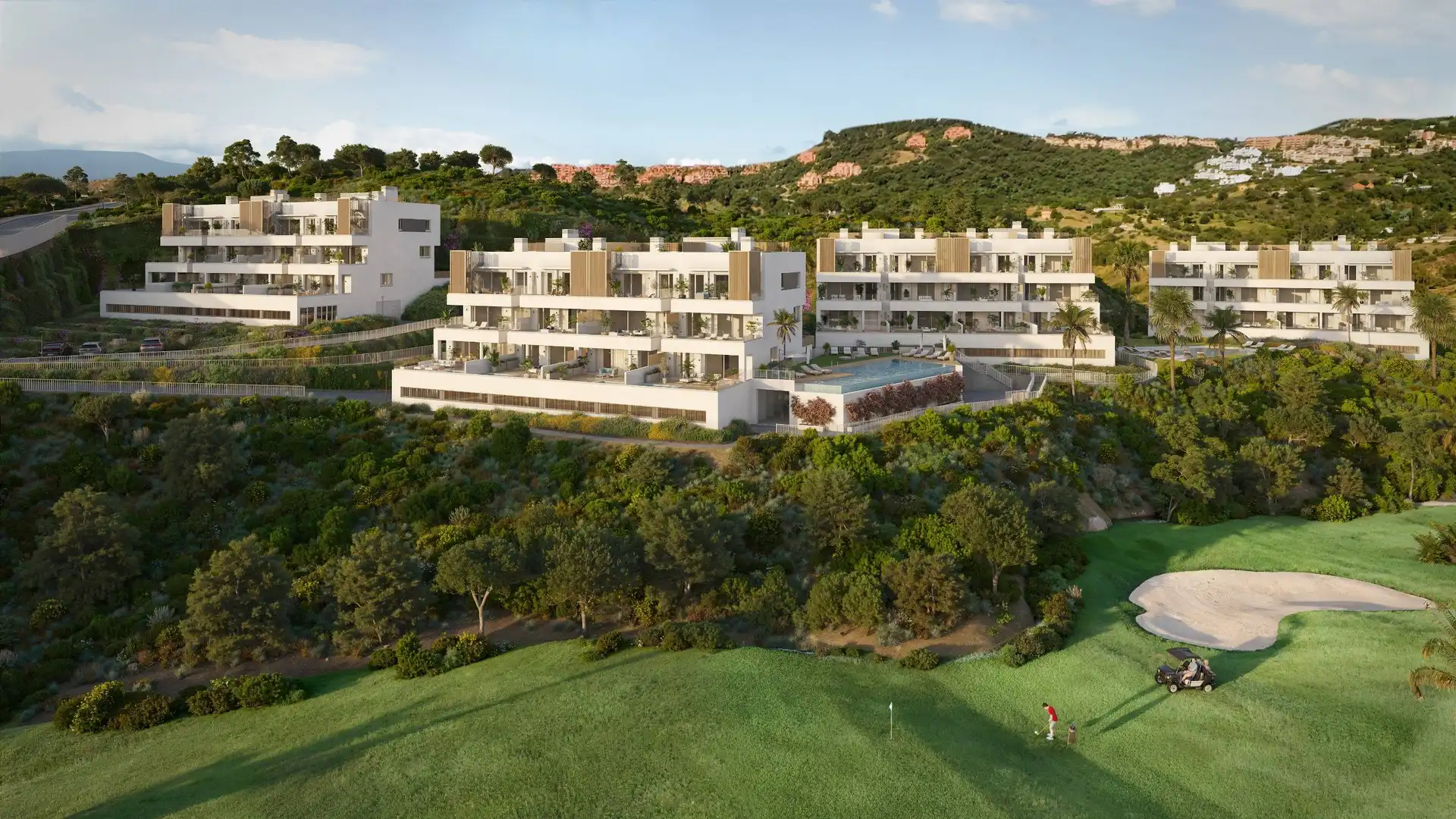 Vista exterior de Apartamento en venta en Mijas con Aire acondicionado, Calefacción y Terraza