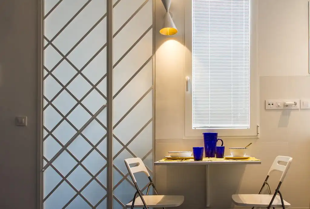 Cocina de Piso de alquiler en Madrid con Aire acondicionado y Amueblado