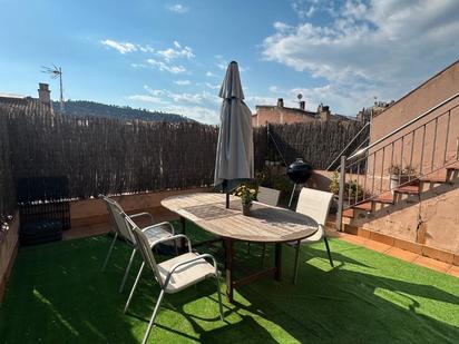 Terrassa de Casa adosada en venda en El Pont de Vilomara i Rocafort amb Aire condicionat, Calefacció i Jardí privat