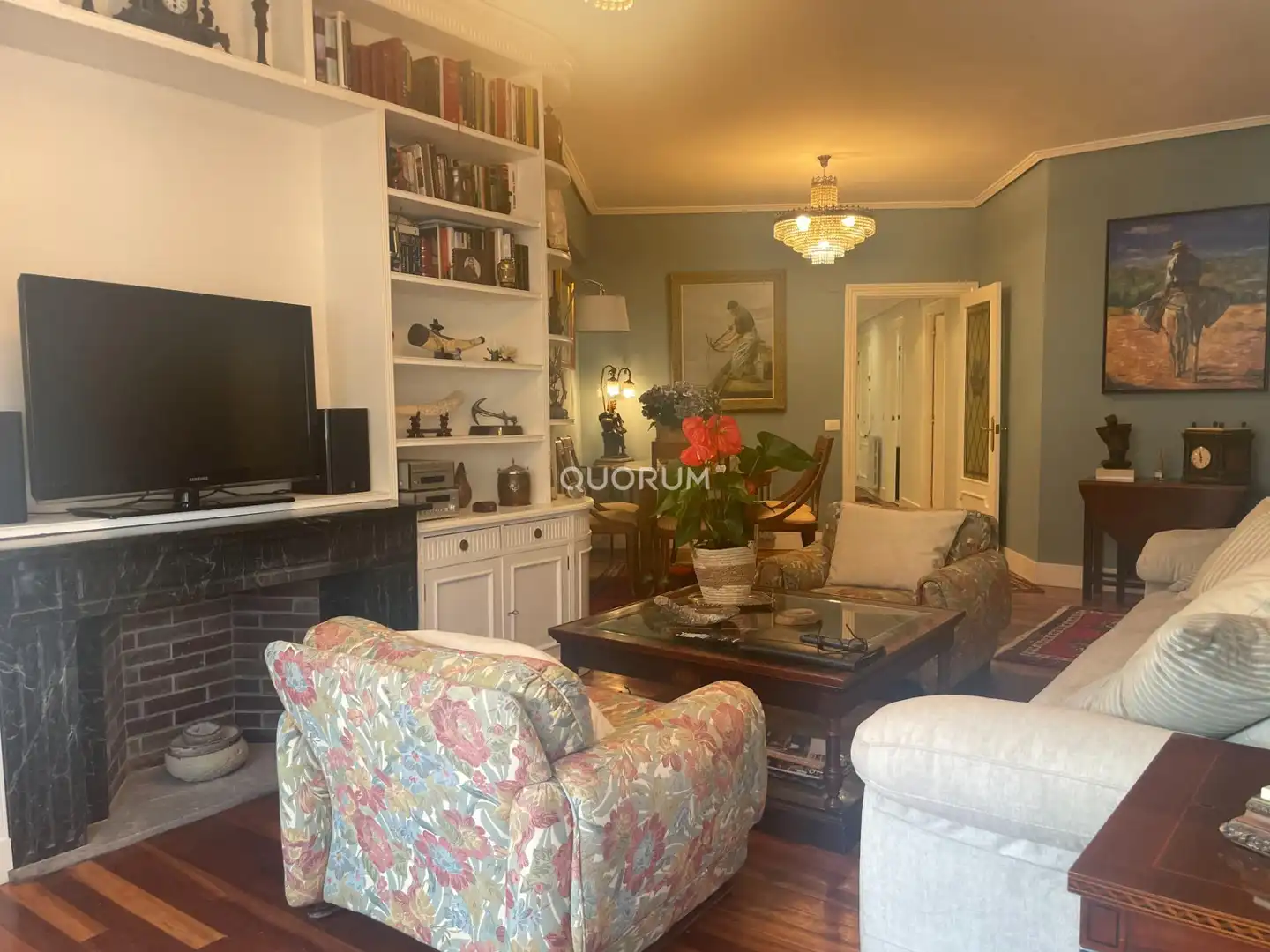 Wohnzimmer von Wohnung zum Verkauf in Getxo  mit Heizung, Terrasse und Möbliert