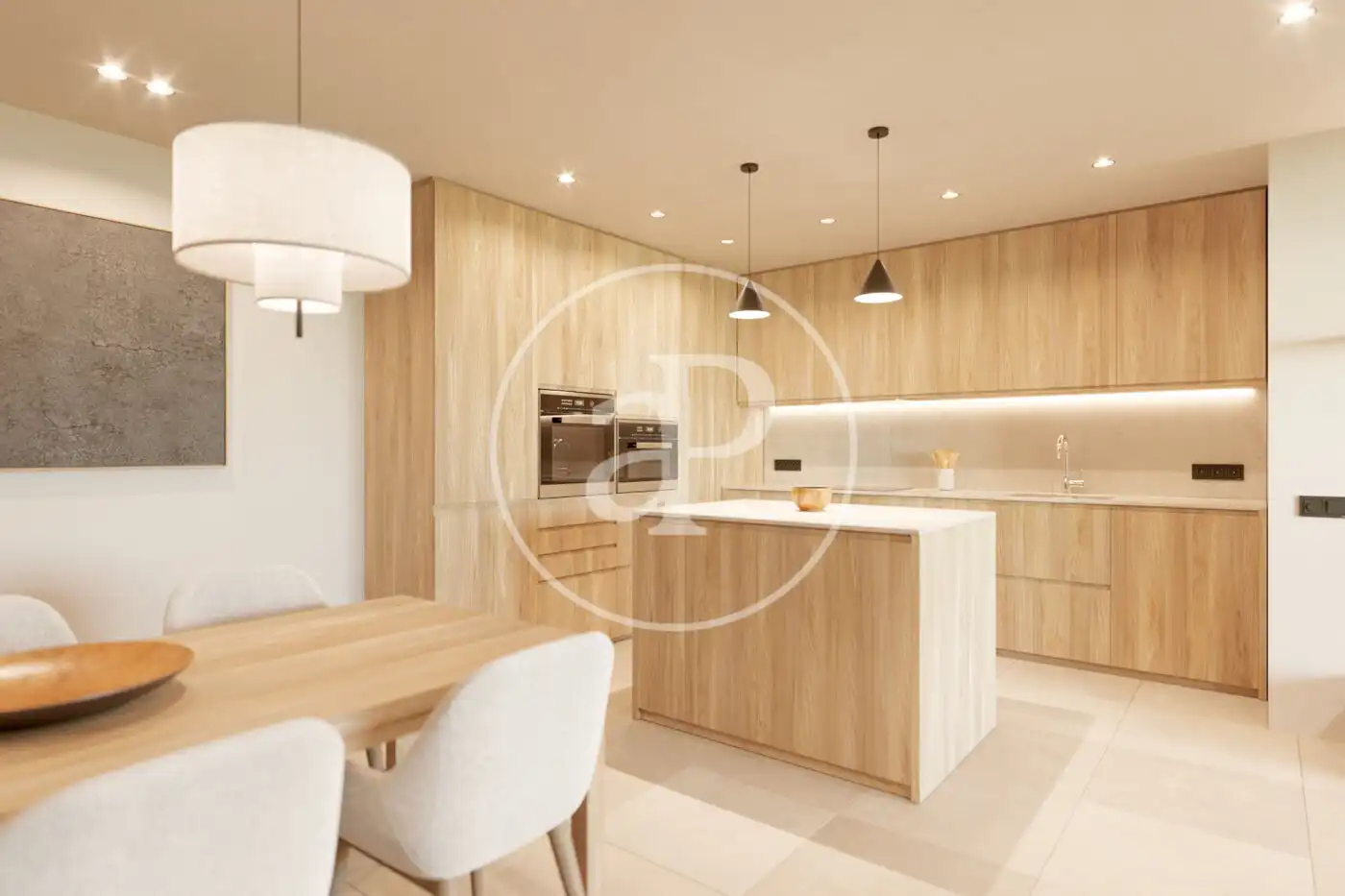 Cocina de Piso en venta en  Palma de Mallorca con Aire acondicionado, Calefacción y Jardín privado