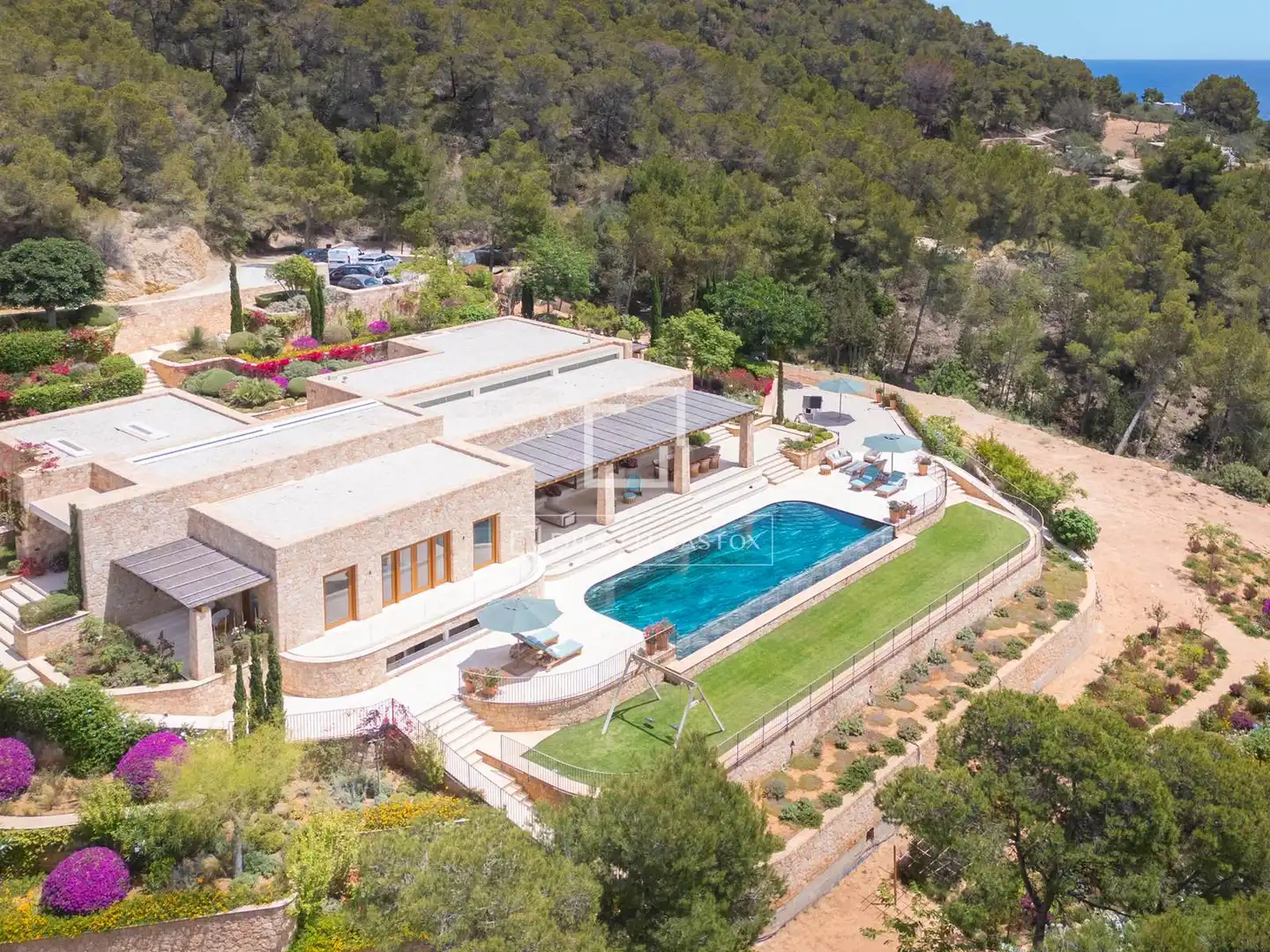 Vista exterior de Casa o chalet en venta en Santa Eulària des Riu con Aire acondicionado, Calefacción y Jardín privado