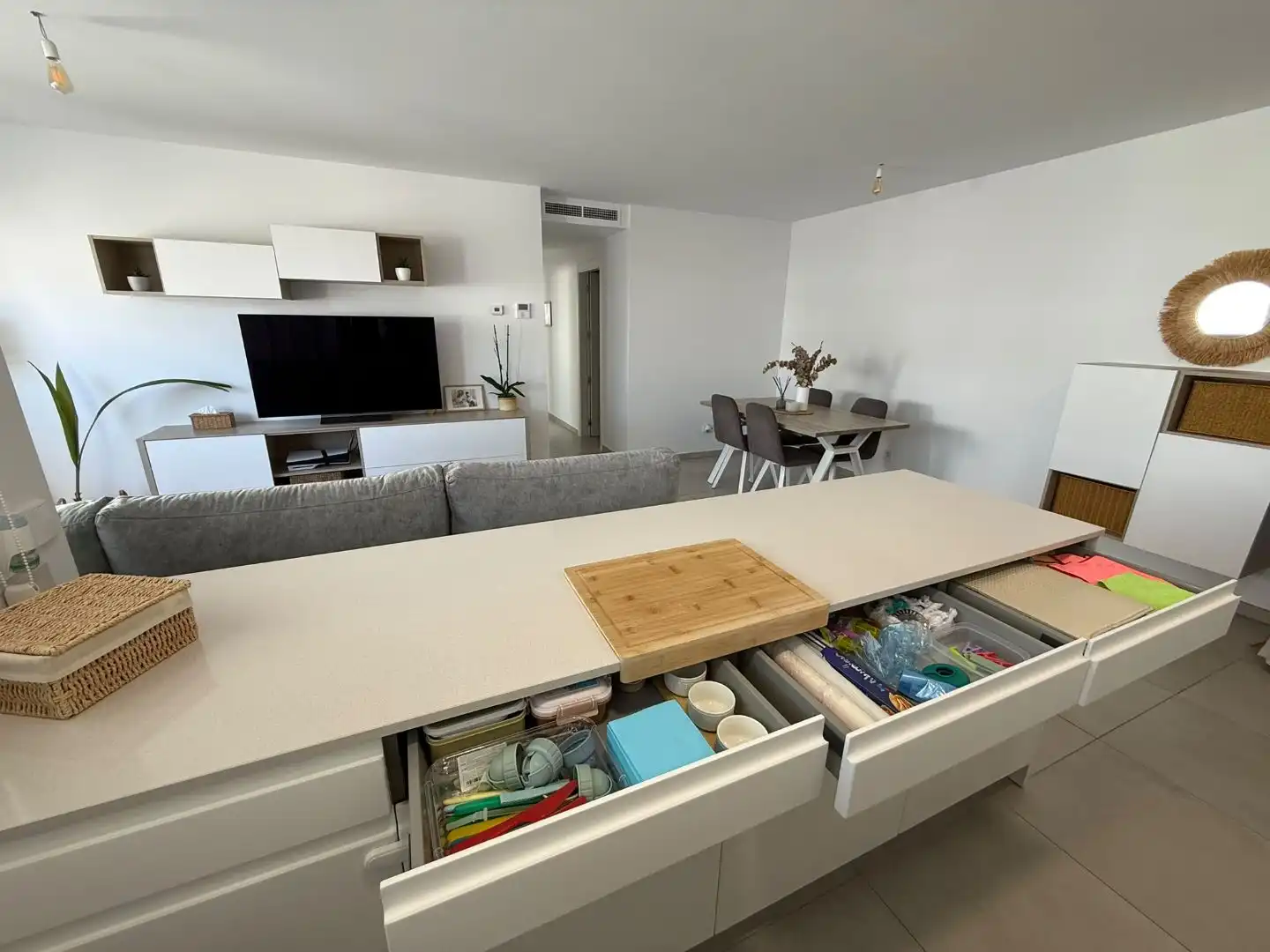 Küche von Wohnung zum Verkauf in Eivissa mit Klimaanlage, Terrasse und Balkon