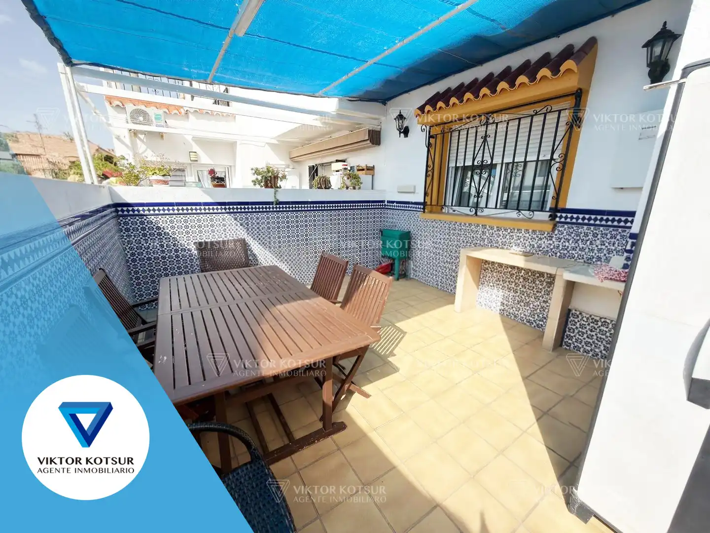 Terrace of Detached homes for sale in Roquetas de Mar  with Air Conditioner, Terrace and Storage room
