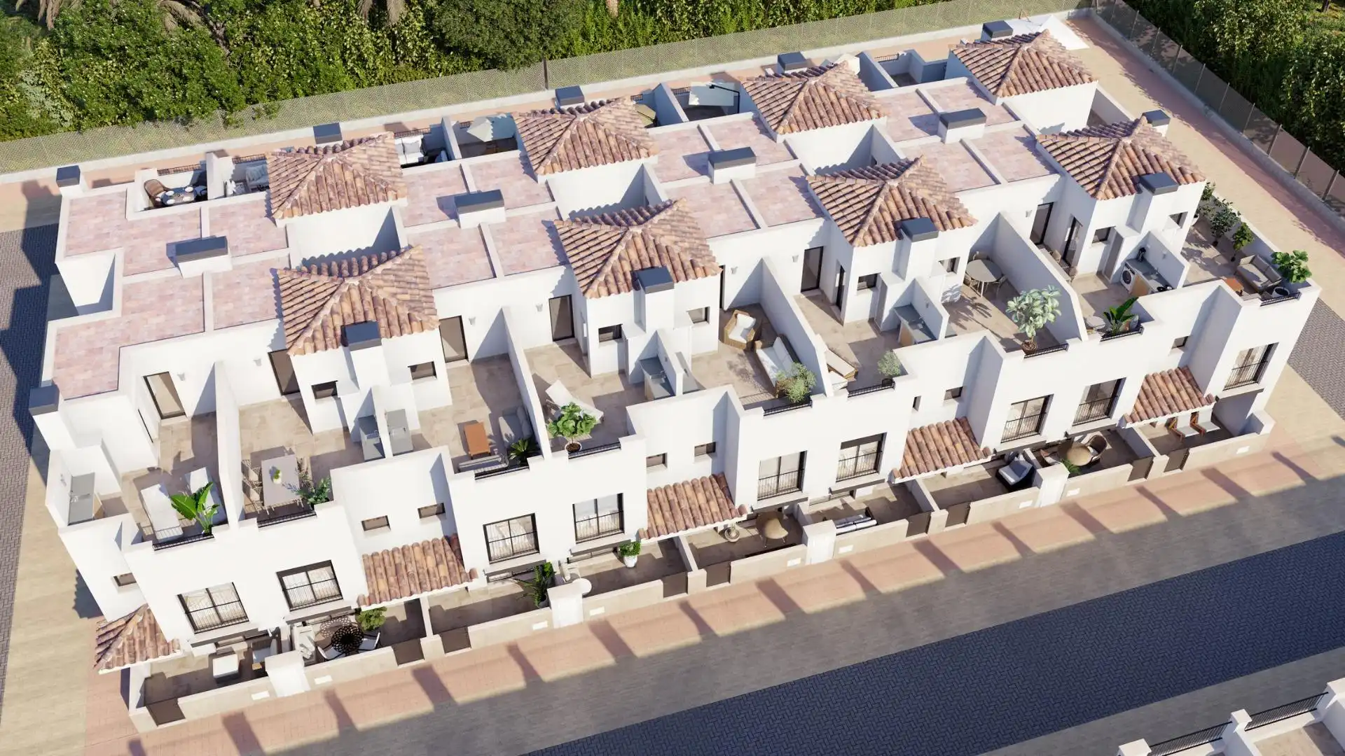 Maison mitoyenne avec piscine à vendre à Mar Menor Golf