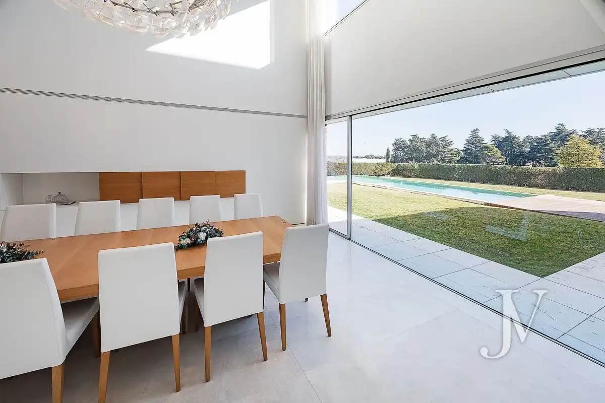 Dining room of Houses for sale in Madrid  with Air Conditioner, Heating and Private garden