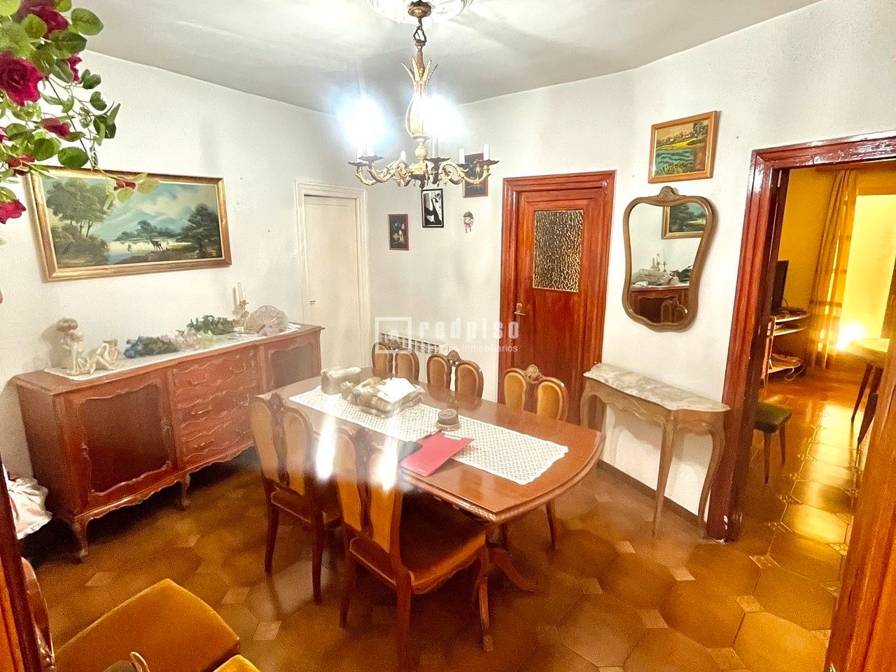 Dining room of Flat for sale in  Madrid Capital  with Terrace