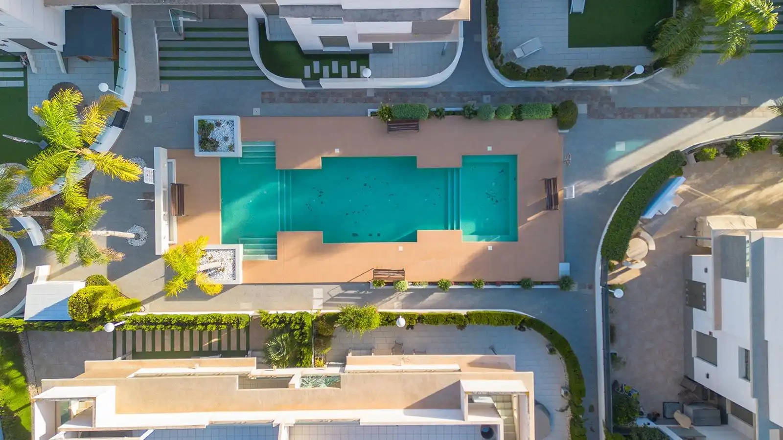 Swimming pool of Duplexes for sale in Rojales  with Air Conditioner, Heating and Private garden