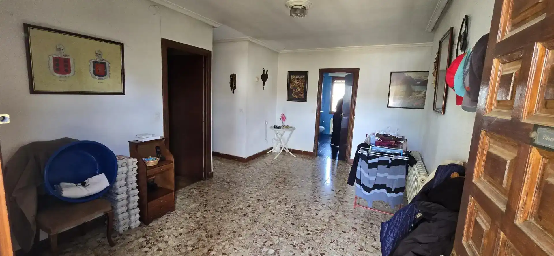 Sala d'estar de Casa o xalet en venda en Herrera de Pisuerga amb Jardí privat, Moblat i Forn