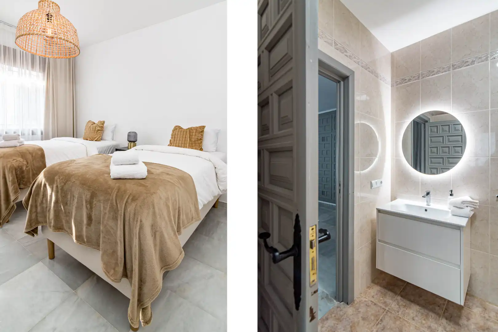 Dormitori de Casa o xalet de lloguer en Marbella amb Aire condicionat, Jardí privat i Parquet