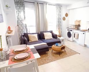 Living room of Apartment to rent in  Madrid Capital  with Air Conditioner