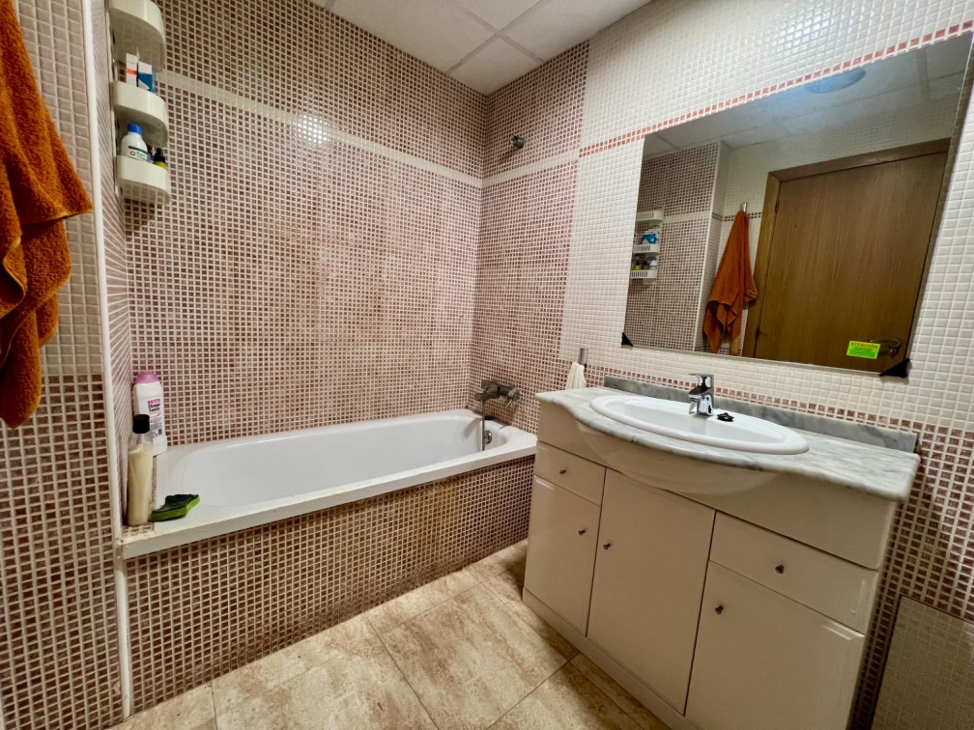 Bany de Apartament en venda en L'Aldea amb Aire condicionat, Calefacció i Jardí privat