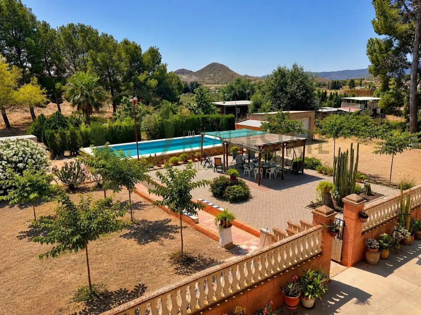 Piscina de Casa o chalet en venta en Villena con Jardín privado, Piscina y Amueblado