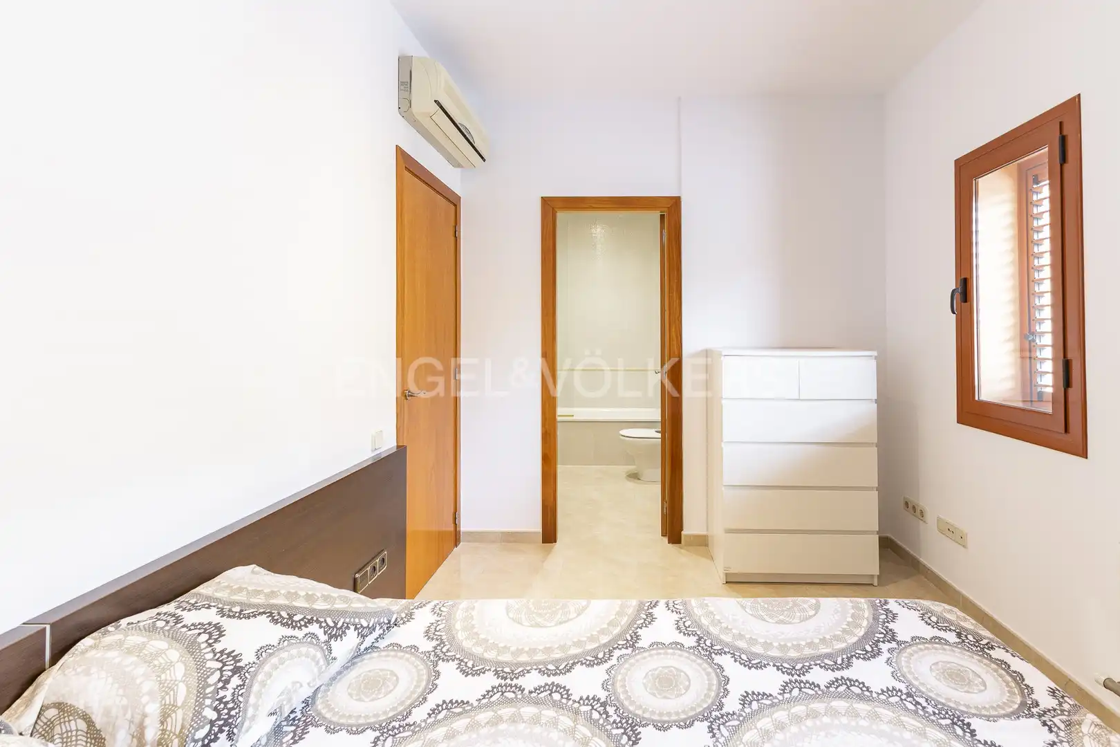 Bedroom of Flat for rent in Caldes d'Estrac  with Air Conditioner, Heating and Terrace