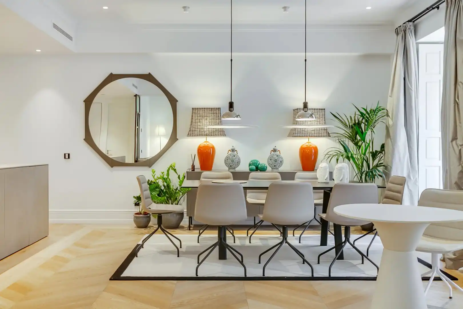 Dining room of Flat for rent in Madrid  with Air Conditioner, Heating and Storage room