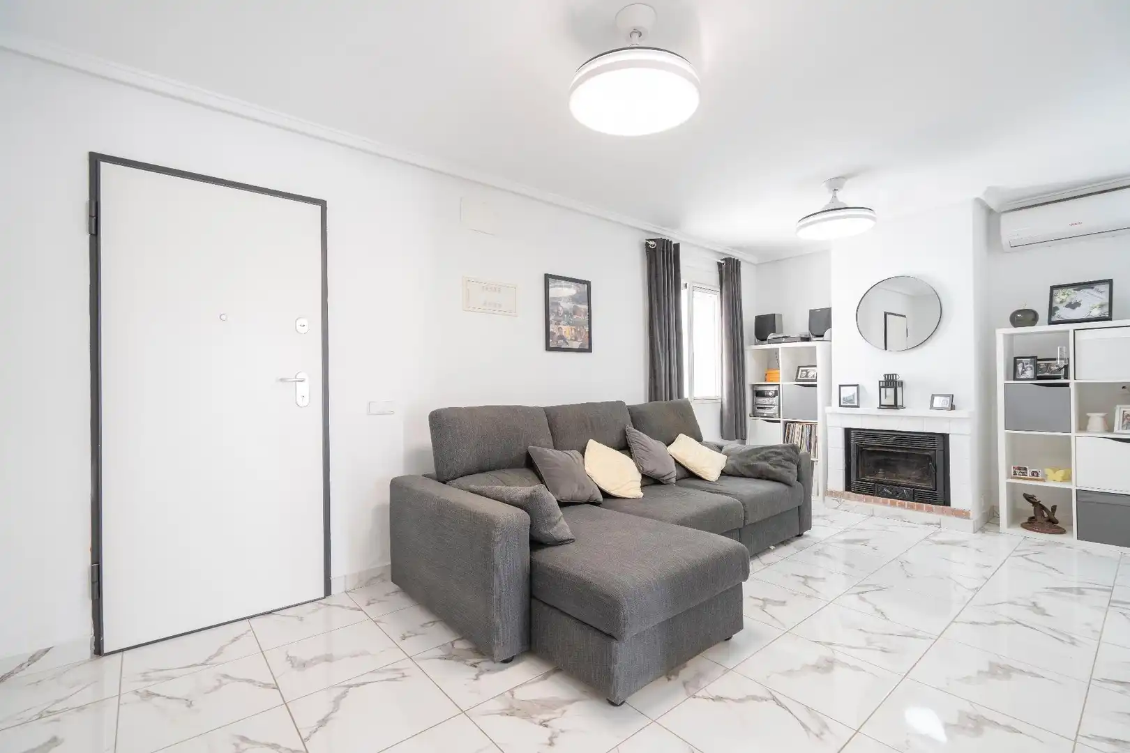 Sala de estar de Casa o chalet en venta en Mazarrón con Aire acondicionado, Calefacción y Jardín privado