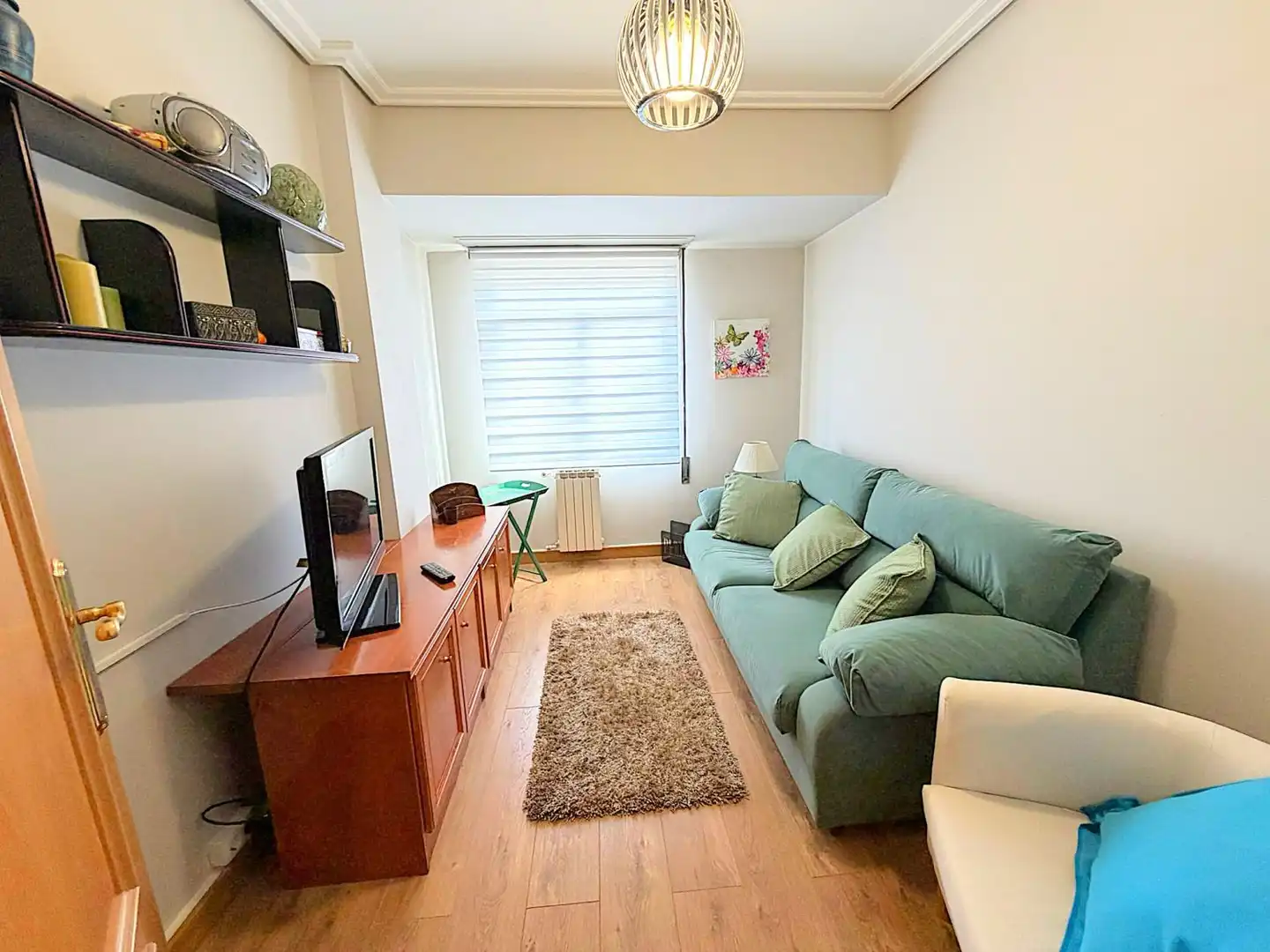 Sala de estar de Piso de alquiler en Vitoria - Gasteiz con Calefacción, Terraza y Amueblado