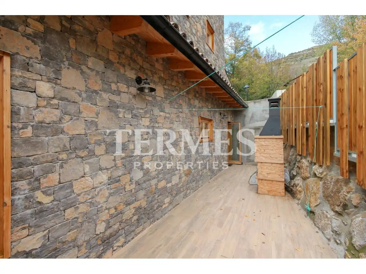 Terrassa de Casa adosada de lloguer en Prullans amb Calefacció, Jardí privat i Parquet