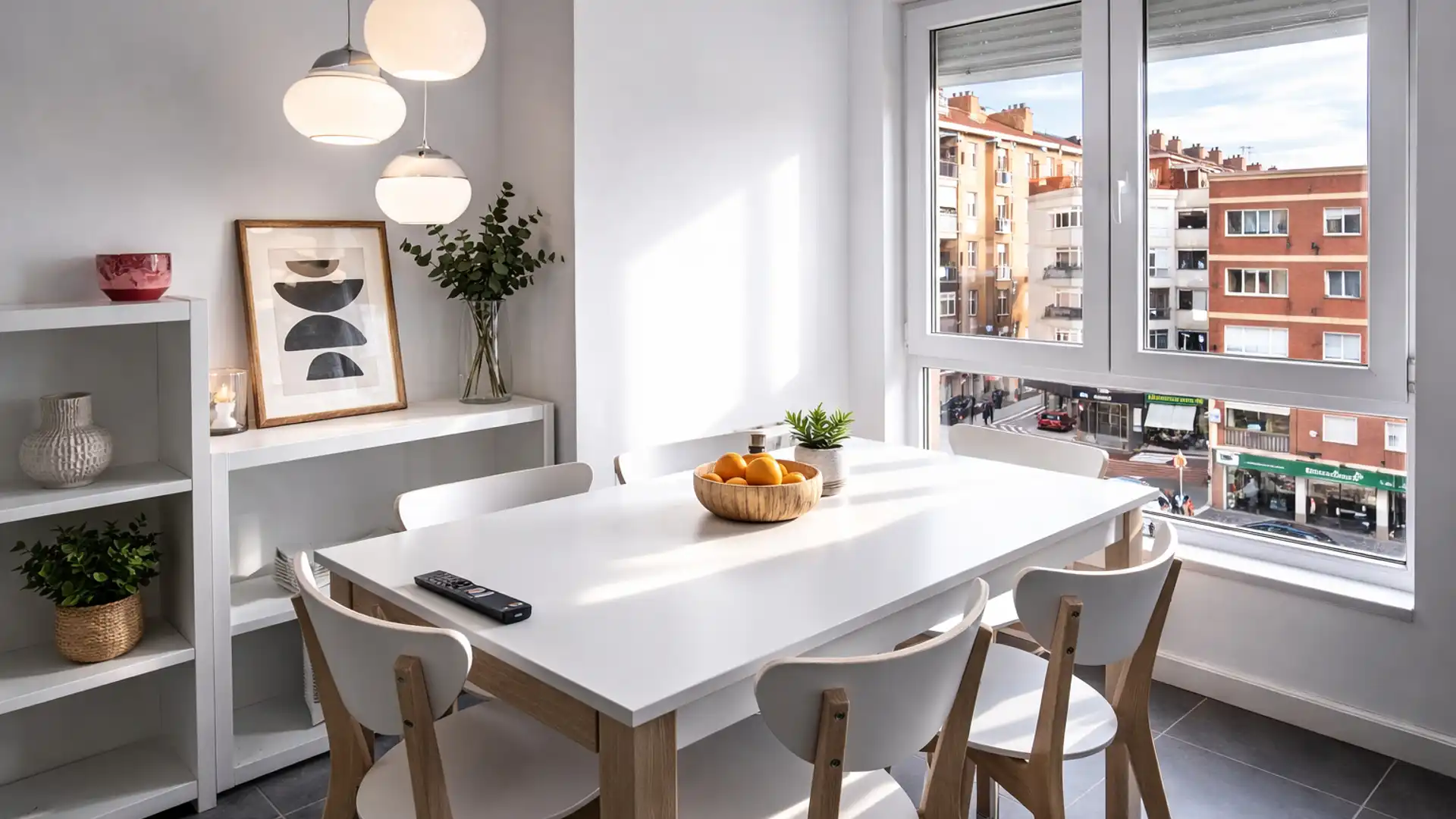 Dining room of Flat for rent in Santander  with Heating, Furnished and Oven