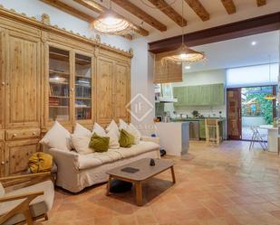 Living room of House or chalet to rent in Tiana  with Heating, Parquet flooring and Terrace