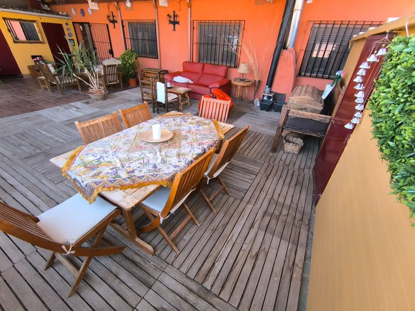 Terraza de Casa o chalet en venta en Valoria la Buena con Aire acondicionado, Calefacción y Terraza