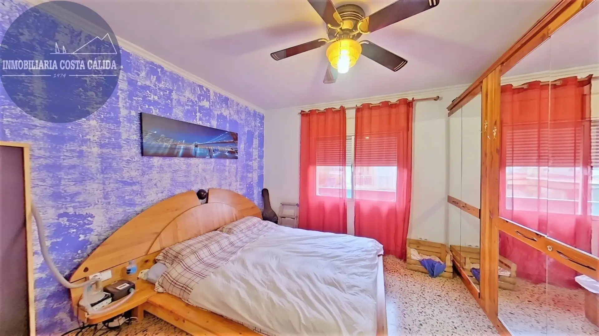 Schlafzimmer von Wohnung zum Verkauf in Águilas mit Klimaanlage, Heizung und Terrasse