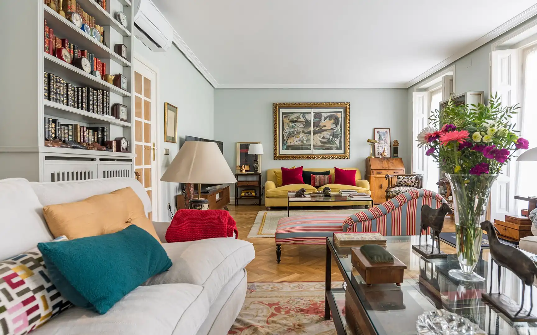 Living room of Flat for sale in Madrid  with Air Conditioner, Heating and Private garden