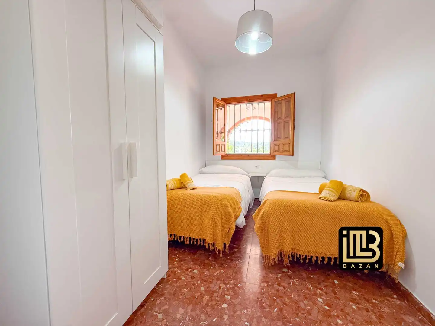 Schlafzimmer von Wohnung zum Verkauf in El Borge mit Klimaanlage, Heizung und Privatgarten