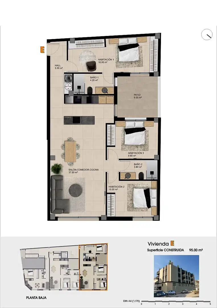Appartement compact avec terrasse à vendre à Catral, imagen 13