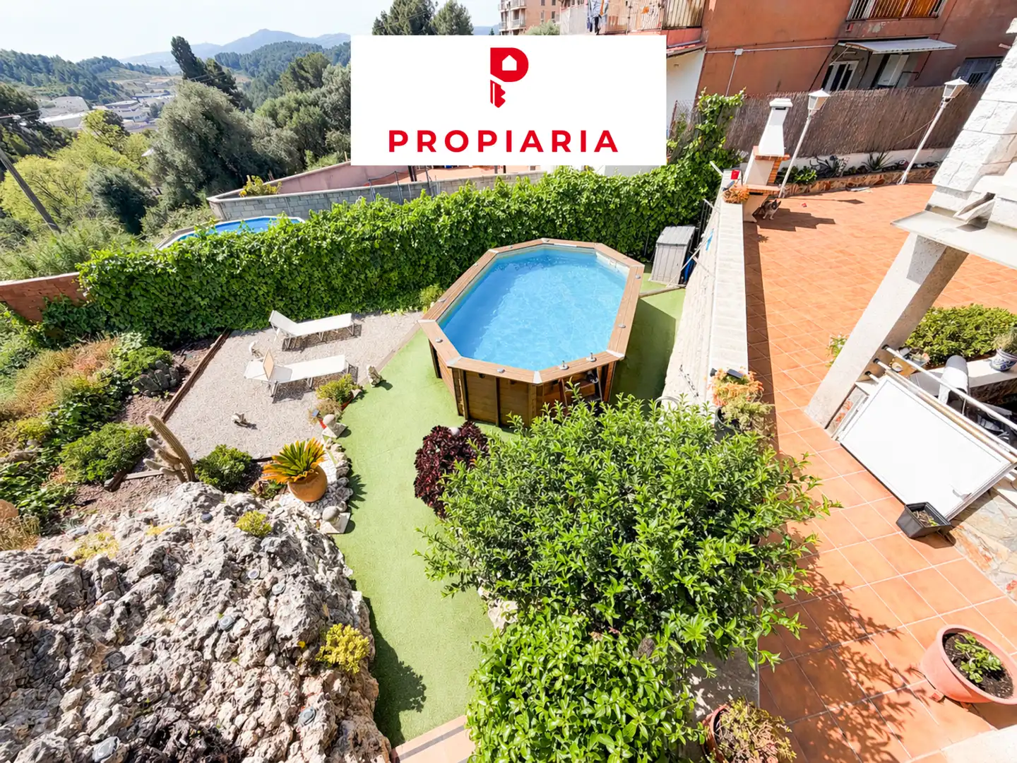 Piscina de Casa o xalet en venda en El Papiol amb Aire condicionat, Calefacció i Jardí privat