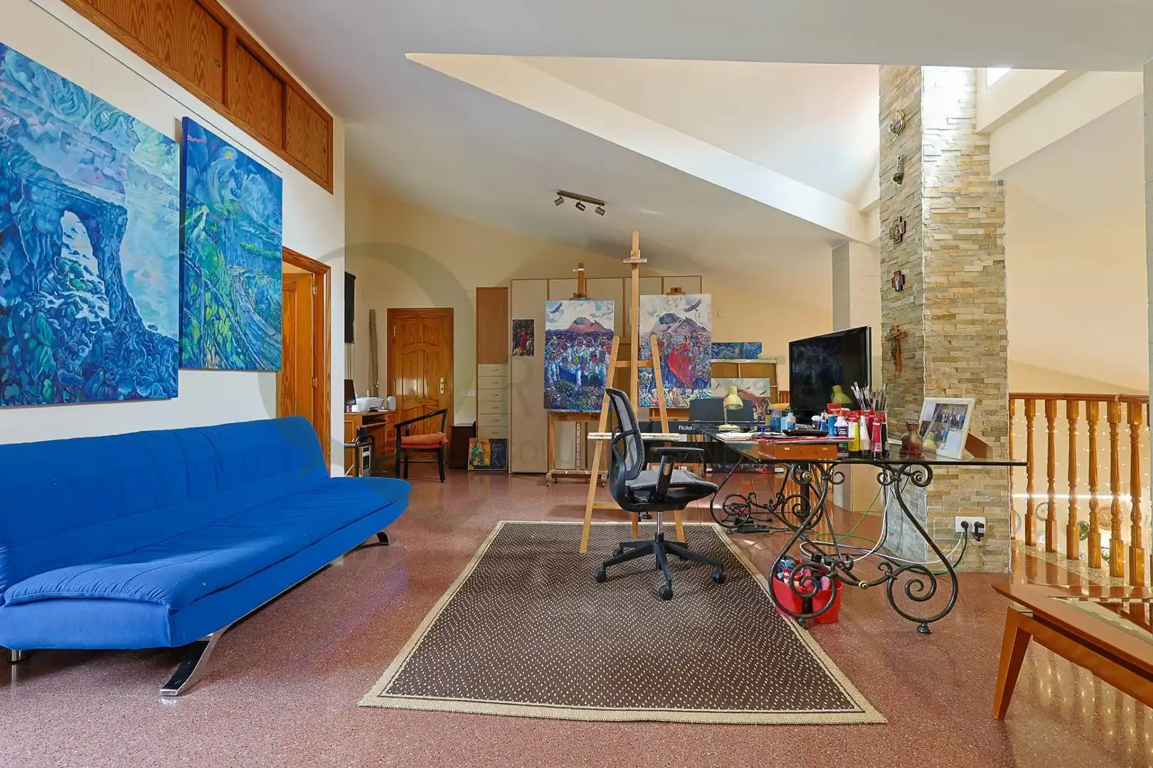 Sala d'estar de Casa o xalet en venda en Alicante / Alacant amb Aire condicionat, Calefacció i Jardí privat