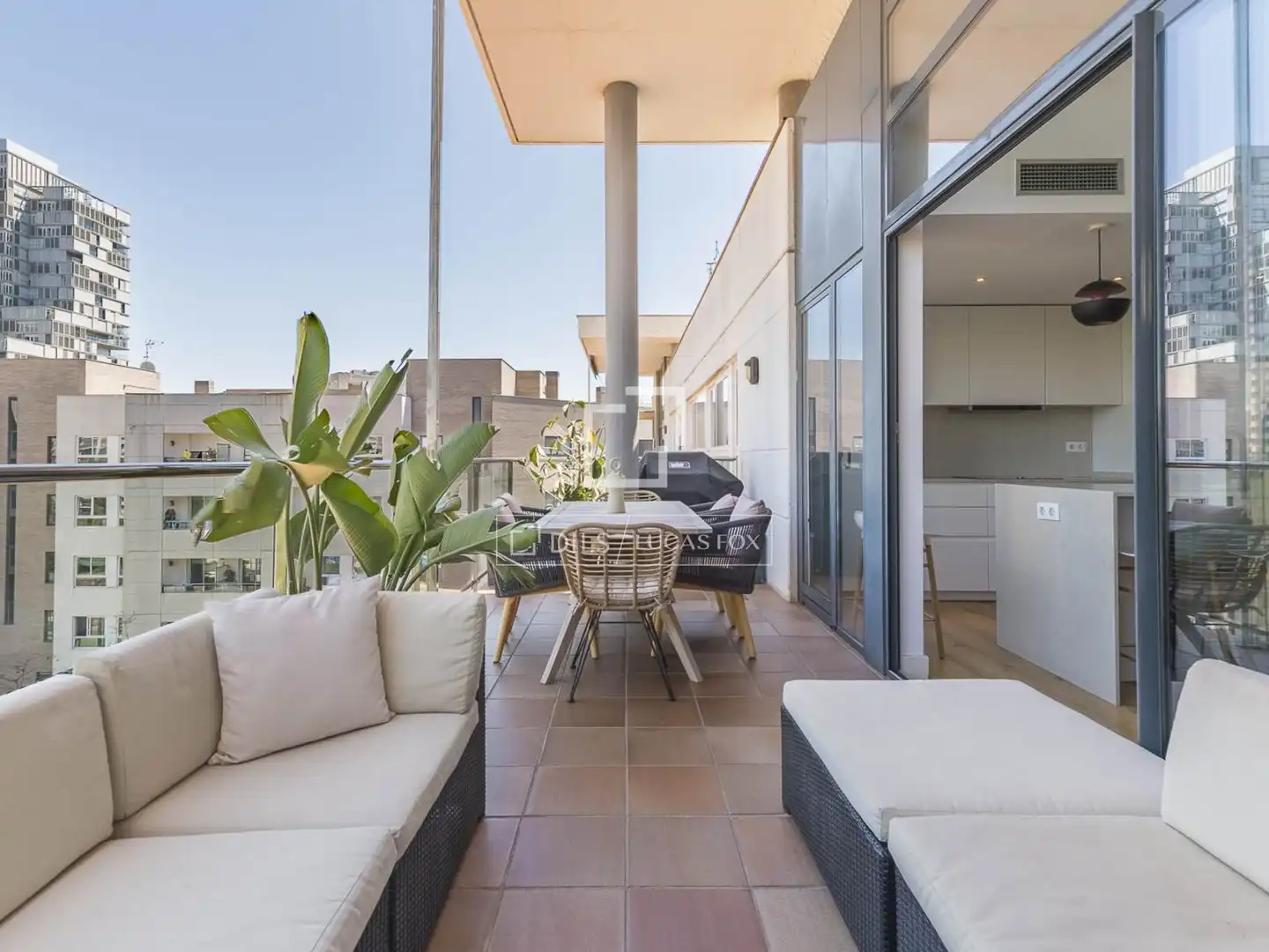 Terrace of Flat for sale in Barcelona  with Air Conditioner, Private garden and Terrace