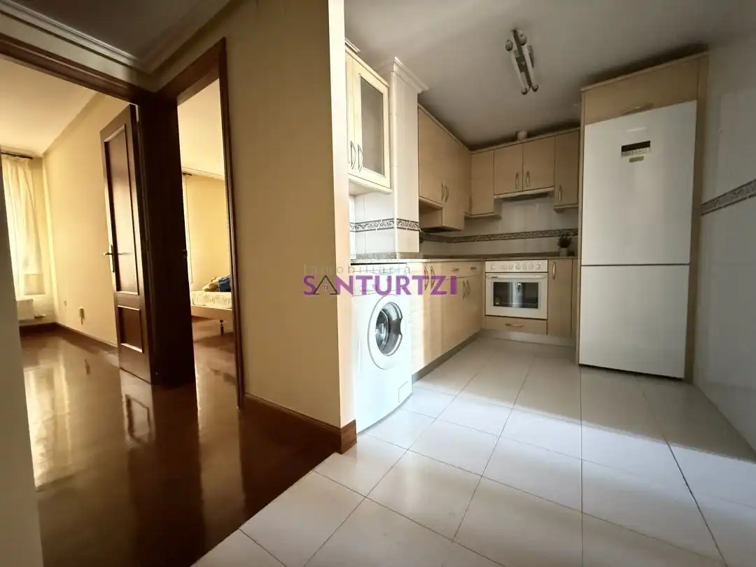 Kitchen of Flat for sale in Santurtzi   with Heating, Terrace and Furnished