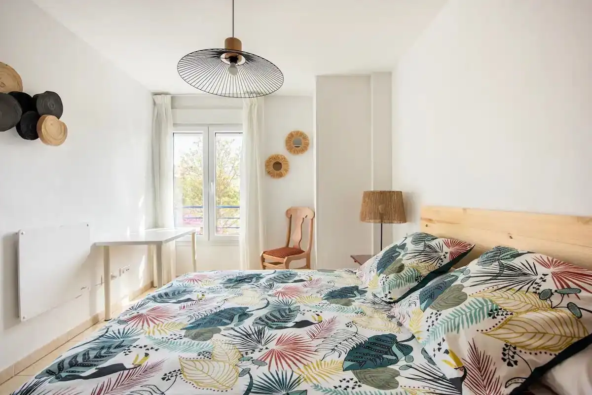 Schlafzimmer von Dachboden zum Verkauf in Málaga mit Klimaanlage, Heizung und Terrasse