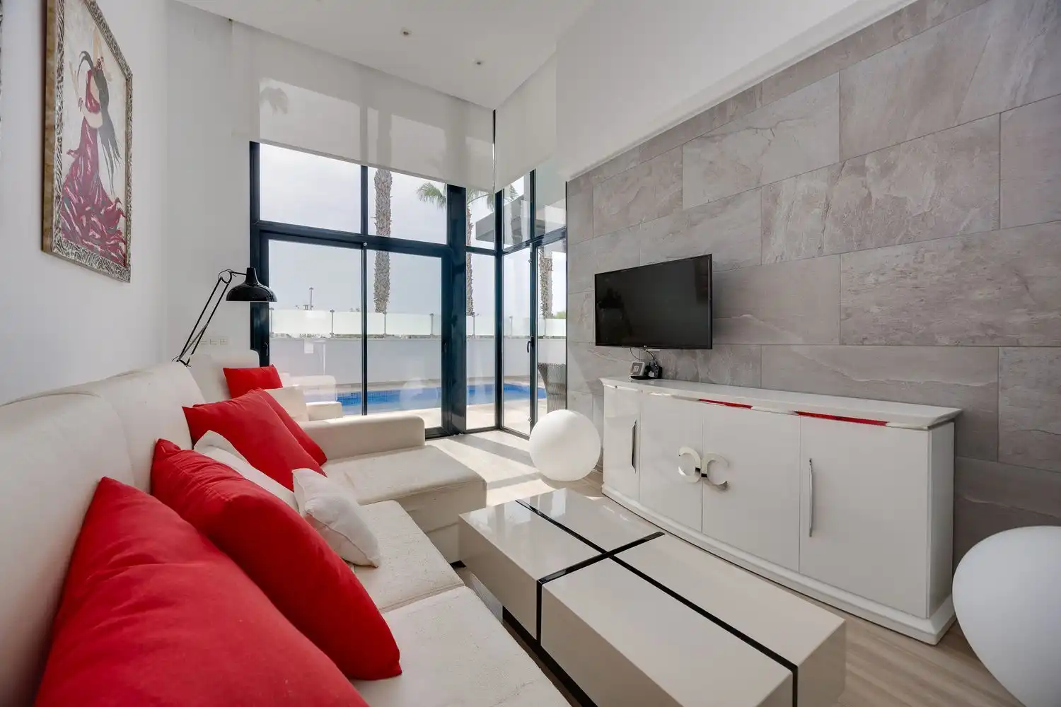 Living room of Houses for sale in Orihuela  with Air Conditioner, Private garden and Terrace