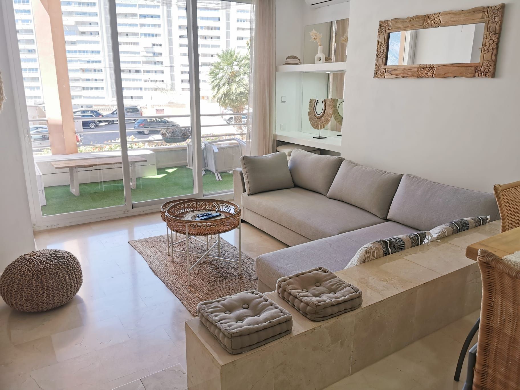 Sala de estar de Apartamento en venta en Calpe / Calp con Aire acondicionado, Calefacción y Terraza
