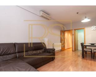 Living room of Flat for sale in  Barcelona Capital  with Heating, Parquet flooring and Terrace
