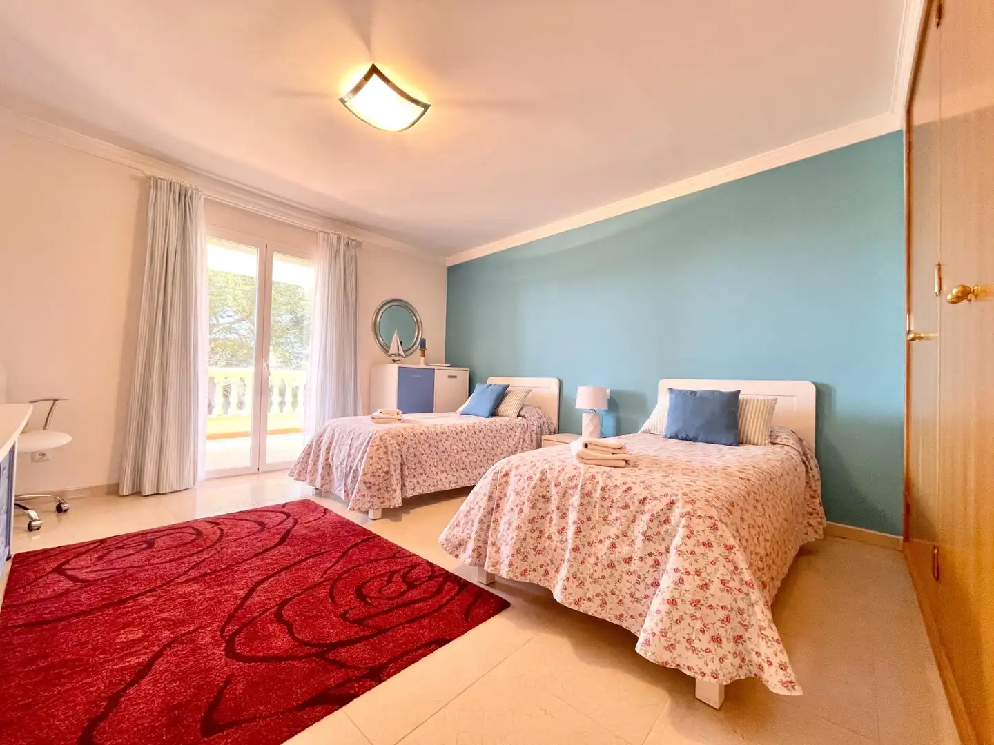 Schlafzimmer von Haus oder Chalet zum Verkauf in Llucmajor mit Klimaanlage, Privatgarten und Balkon