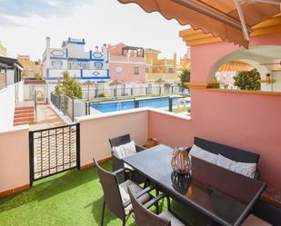 Terrace of Single-family semi-detached for sale in Pulpí  with Air Conditioner, Storage room and Swimming Pool