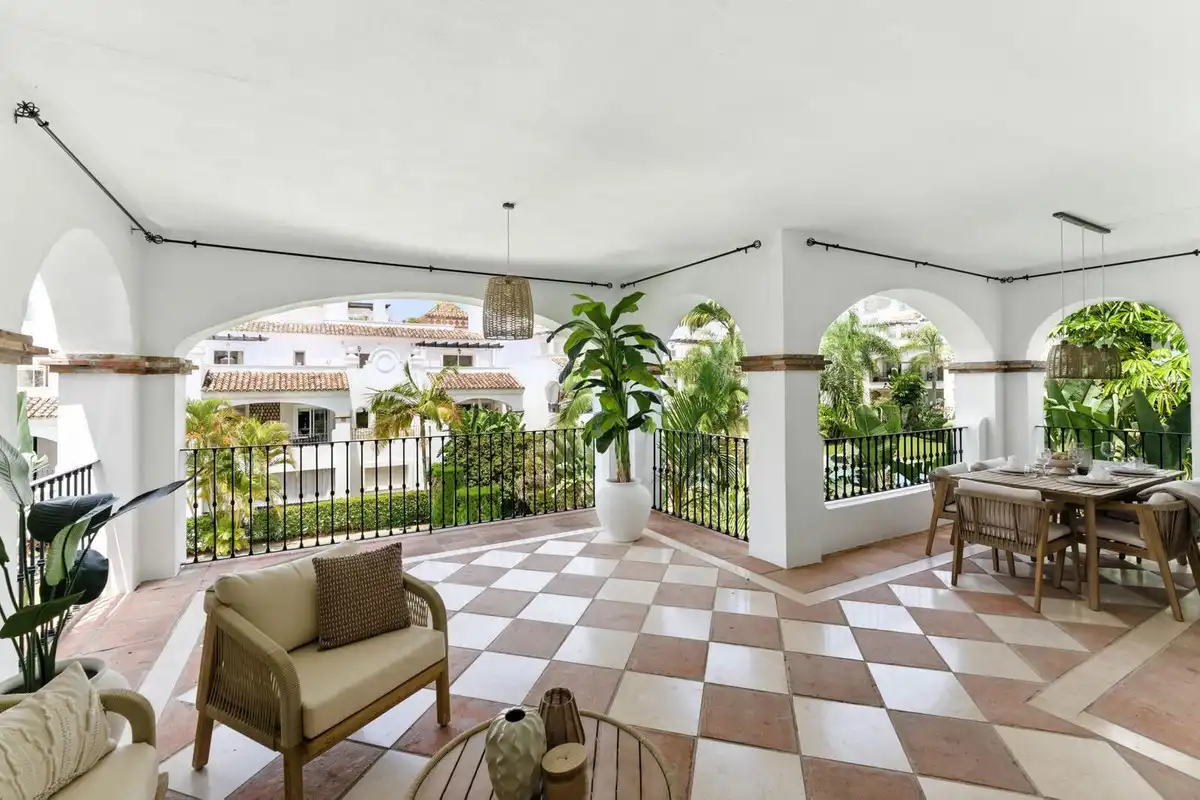 Terrassa de Apartament de lloguer en Marbella amb Aire condicionat, Terrassa i Traster