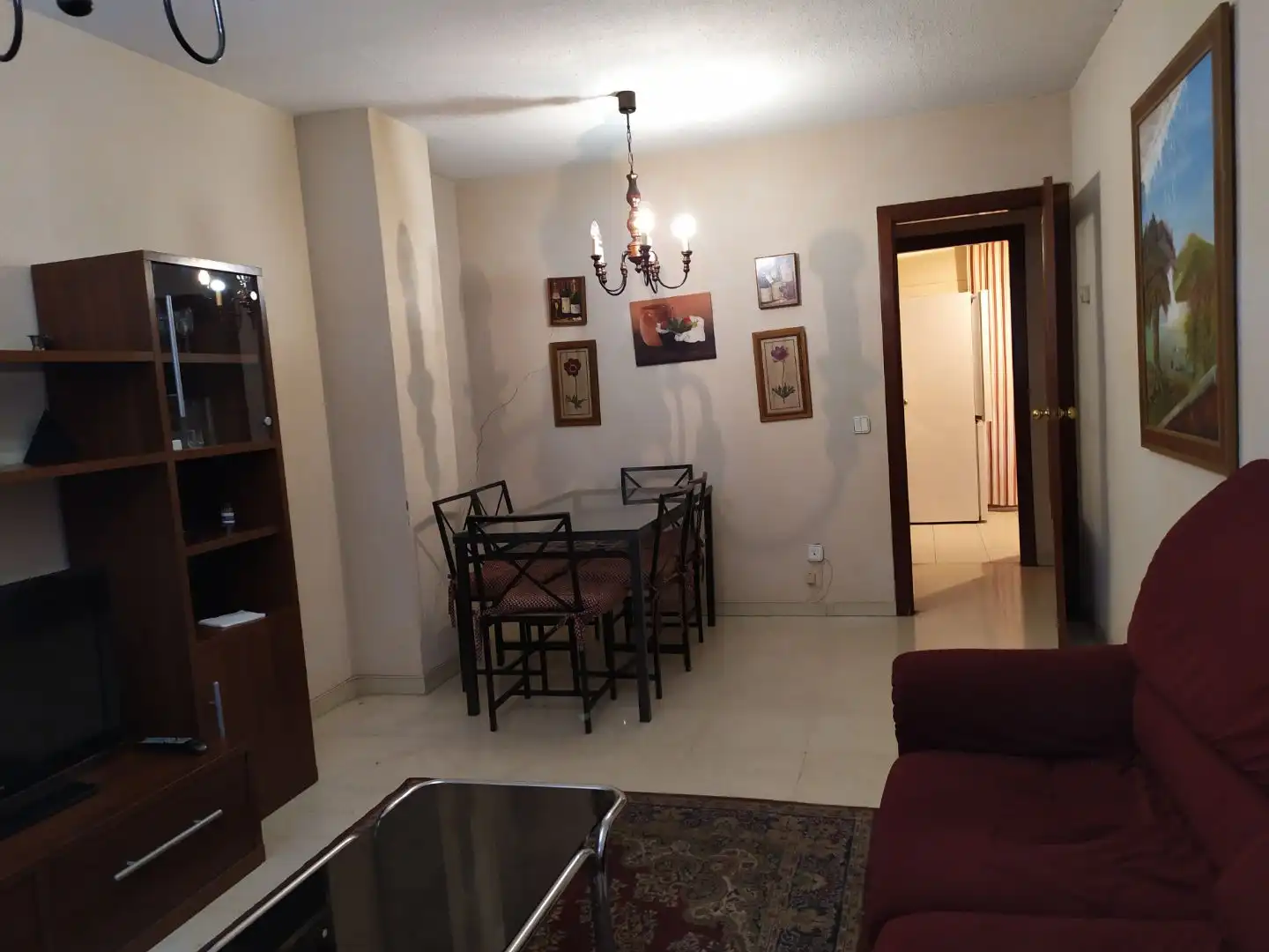 Wohnzimmer von Wohnung zur untervermieten in Madrid mit Heizung, Privatgarten und Möbliert