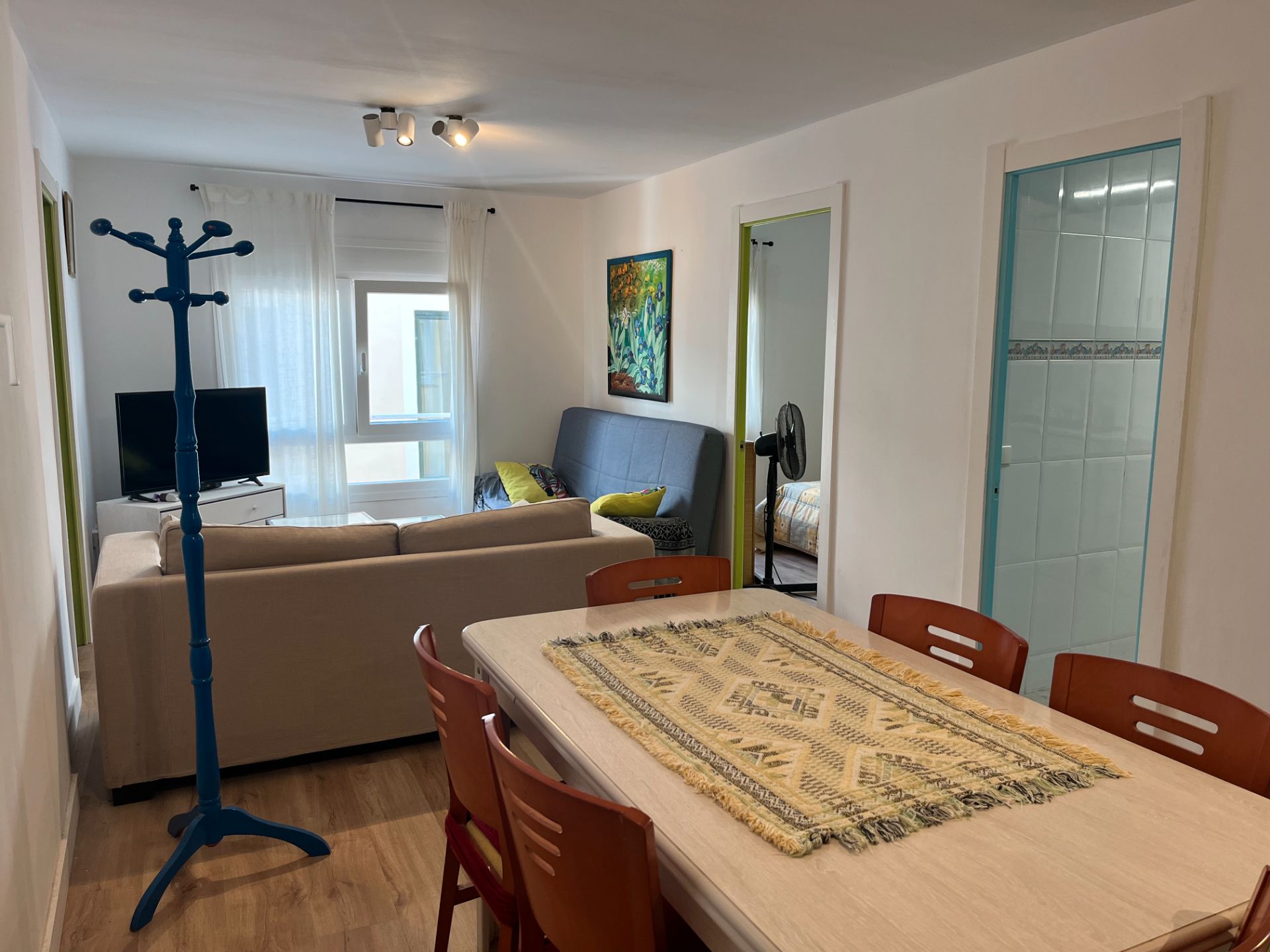 Living room of Apartment to rent in Sant Feliu de Guíxols  with Heating, Parquet flooring and Furnished