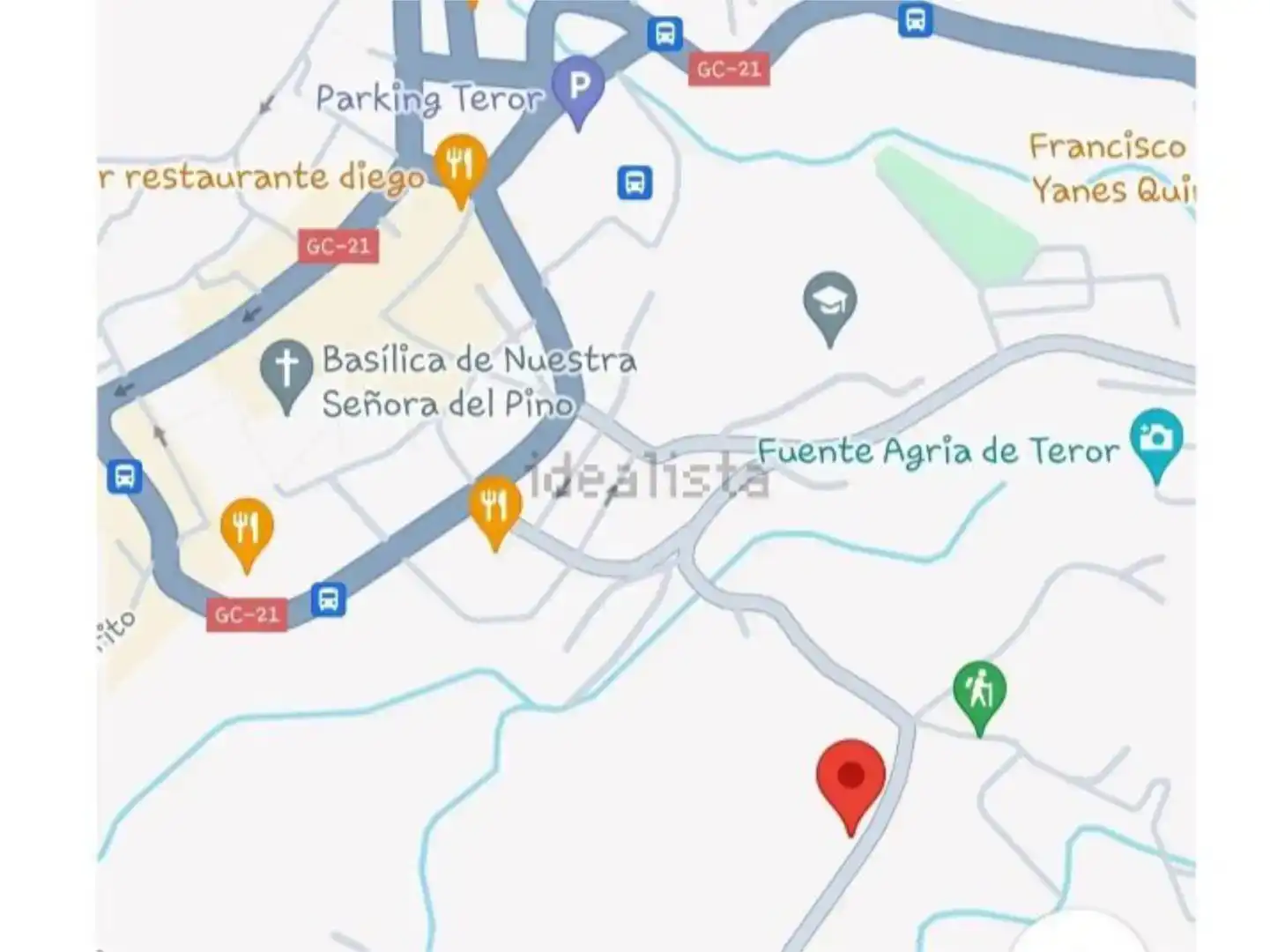 Aparcament de Casa adosada en venda en Teror